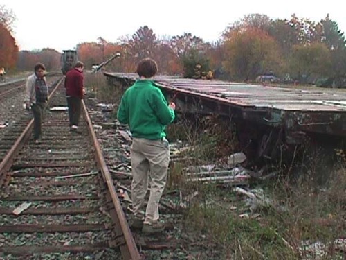 Erie Historical Society members visit Greycourt on Train walk. 1999-10-30 MVC-013S.jpg