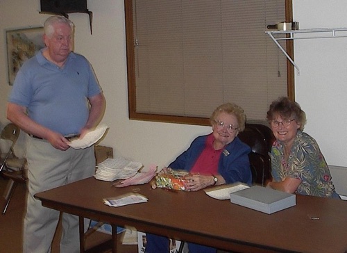 The 2002 Penny Social welcoming crew: Fred, Margie & Norma - 9-13-2002 IM003160.jpg