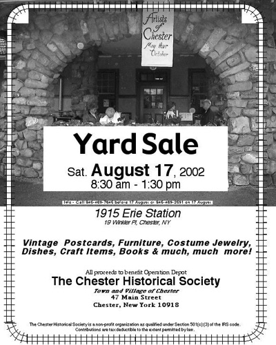 Yard Sale Flyer2002