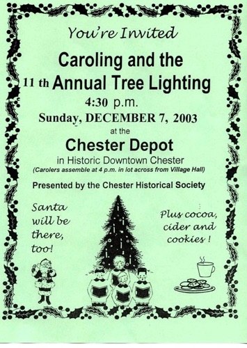 Tree Lighting Flyer 2003