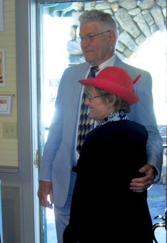Mr. & Mrs. Stoddard arrive at 1915 Erie Station on Opening Day. 2015-05-2 IMG_5771.jpg