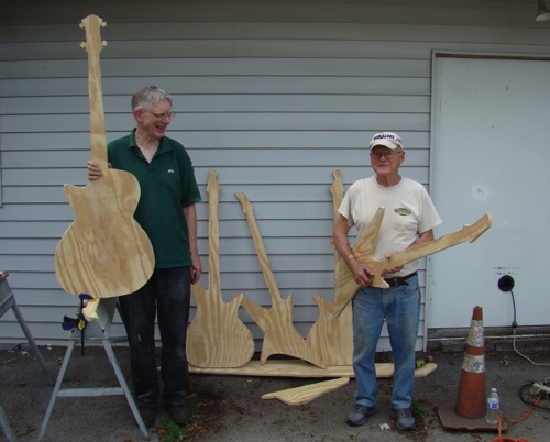 Clif and Bill posing with this year's guitar blanks. 2019-06-06 Leslie Smith photo. DSC05459.jpg
